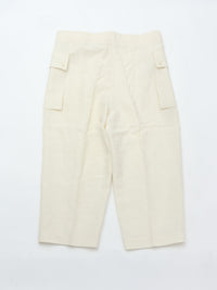 HAVERSACK 862629 (60 Linen Poplin Army Wide Pants) OFF WHITE