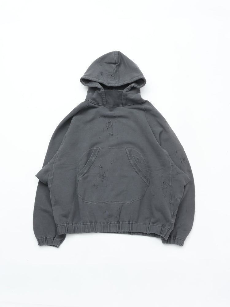 HAVERSACK 812620 Distressed Fleece Hooded Parka