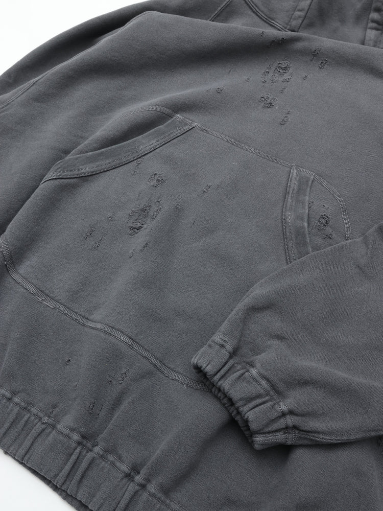 HAVERSACK 812620 Distressed Fleece Hooded Parka