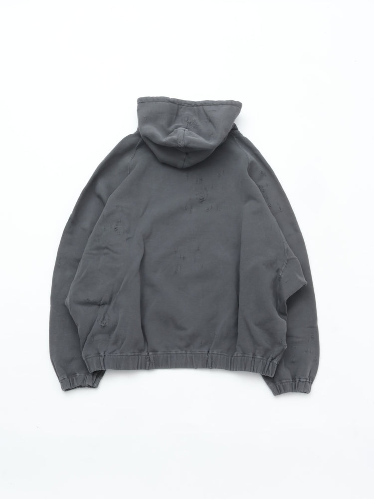 HAVERSACK 812620 Distressed Fleece Hooded Parka