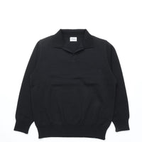 Yonetomi / GIMA COTTON TENJIKU KNIT P/O 14 BLACK