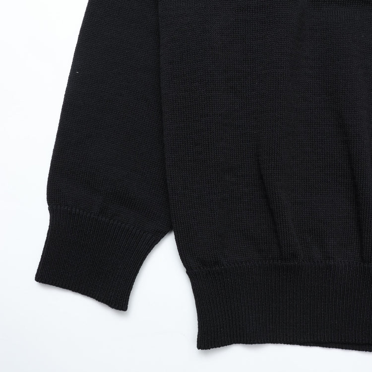 Yonetomi / GIMA COTTON TENJIKU KNIT P/O 14 BLACK