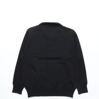 Yonetomi / GIMA COTTON TENJIKU KNIT P/O 14 BLACK