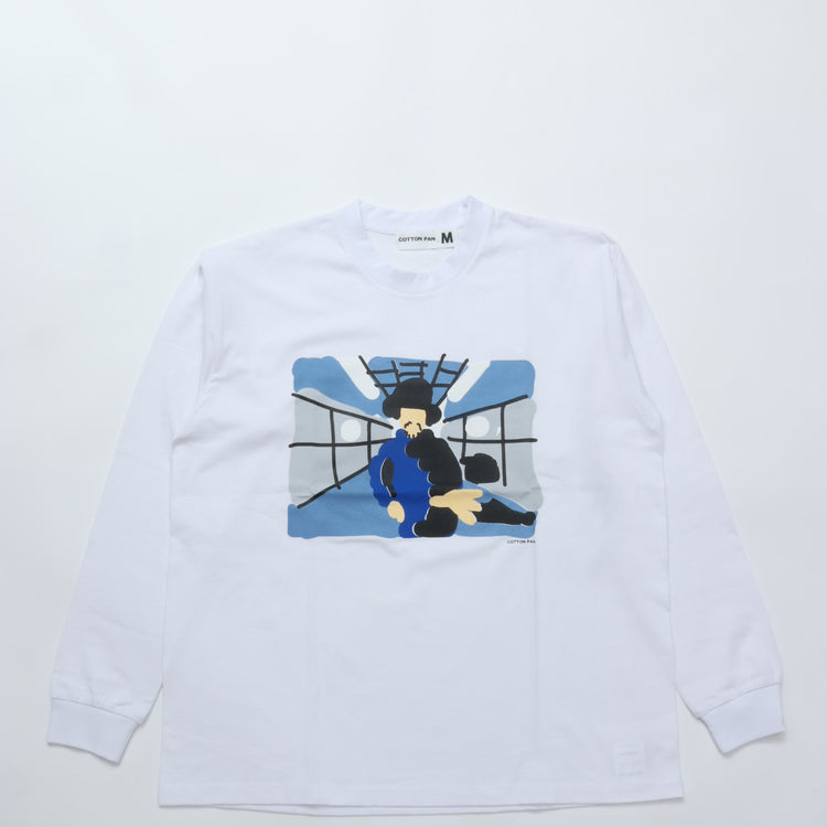 COTTON PAN / JK / Long-sleeved T-shirt WHITE