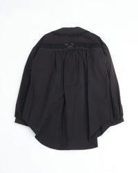 THE SHINZONE  LACE-UP BLOUSE 07 BLACK