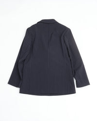 THE SHINZONE  STRIPED CHRYSLER JACKET 85 NAVY
