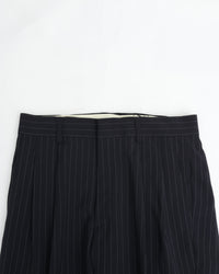 THE SHINZONE  STRIPED CHRYSLER PANTS 85 NAVY