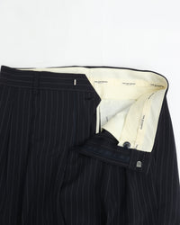 THE SHINZONE  STRIPED CHRYSLER PANTS 85 NAVY