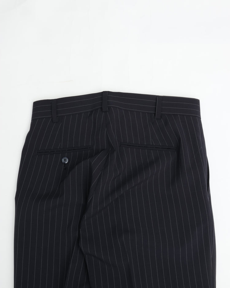 THE SHINZONE  STRIPED CHRYSLER PANTS 85 NAVY