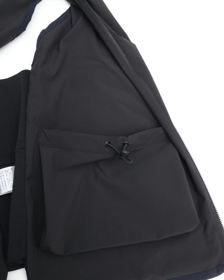UNTRACE Zipper Vest _259 BLACK*DARK NAVY