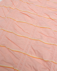 MEYAME   TUCKED JACQUARD BORDER DRESS MEY-2230 PINK