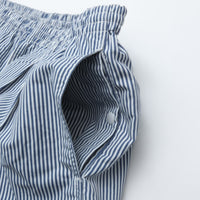 BURLAP OUTFITTER/ TRACK PANT PRINTED WHITE/BLUE STRIPE