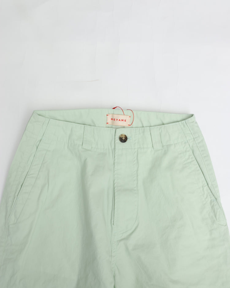MEYAME  SIDE LINE WIDE PANTS GREEN
