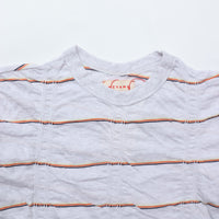 MEYAME / TUCKED JACQUARD BORDER PULLOVER HEATHER GRAY