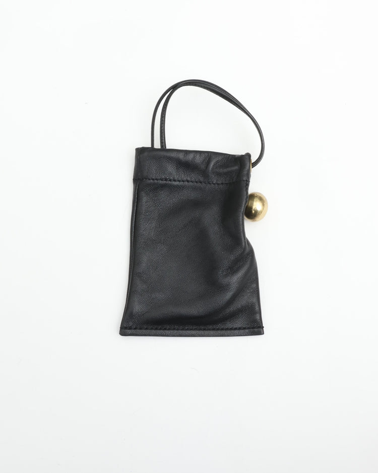 ED ROBERT JUDSON  BRATON brass ball drawstring pouch