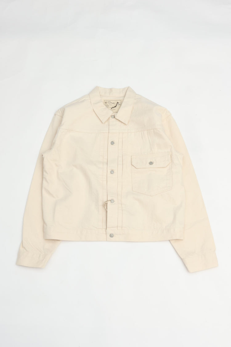 orslow  TYPE1 40'S PLEATED FRONT BLOUSE DNM ECRU（KINARI）