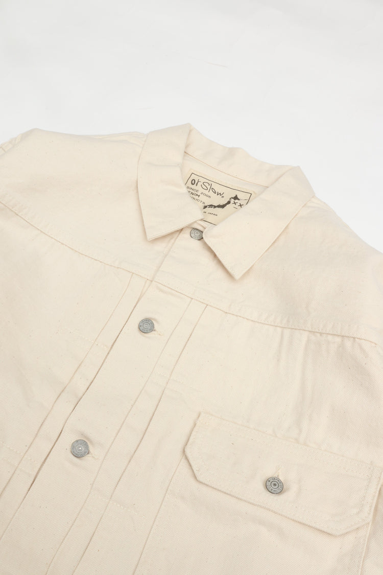 orslow  TYPE1 40'S PLEATED FRONT BLOUSE DNM ECRU（KINARI）