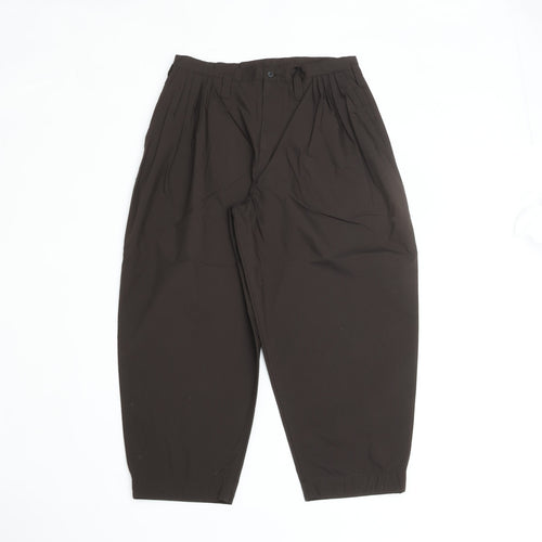 PORTER CLASSIC  POPLIN BEBOP PANTS BROWN