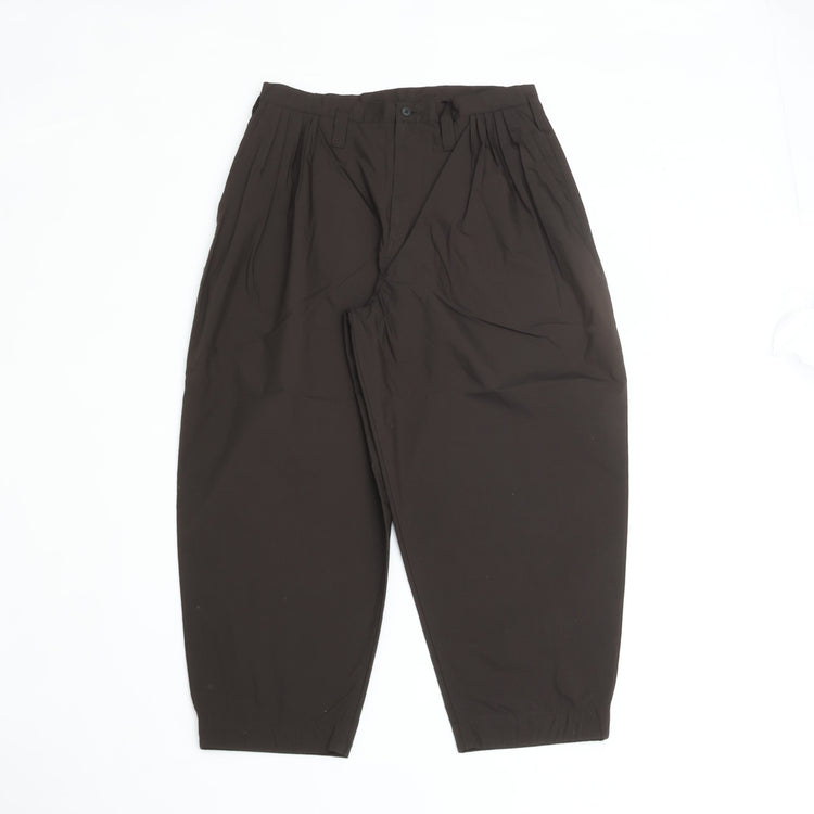 PORTER CLASSIC  POPLIN BEBOP PANTS BROWN