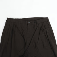 PORTER CLASSIC  POPLIN BEBOP PANTS BROWN