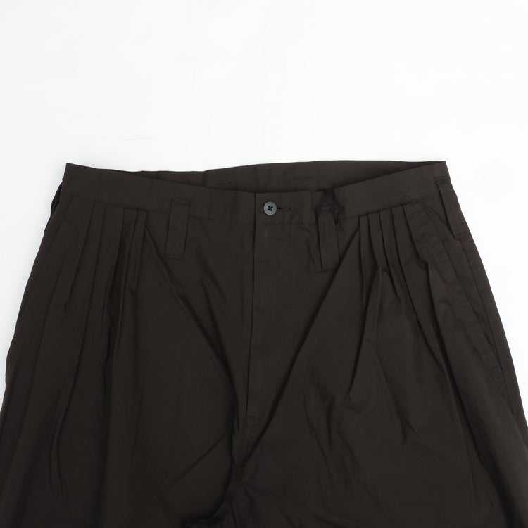 PORTER CLASSIC  POPLIN BEBOP PANTS BROWN
