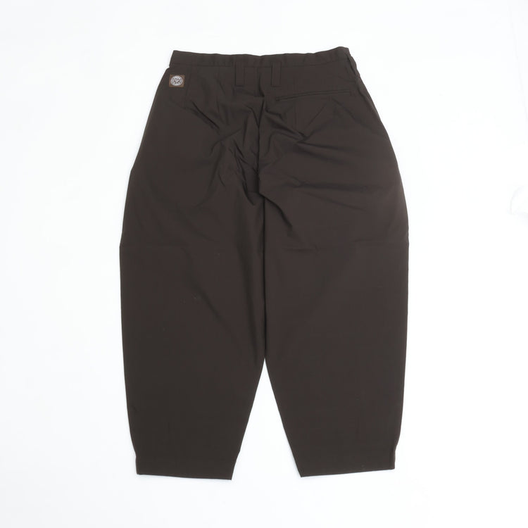 PORTER CLASSIC  POPLIN BEBOP PANTS BROWN