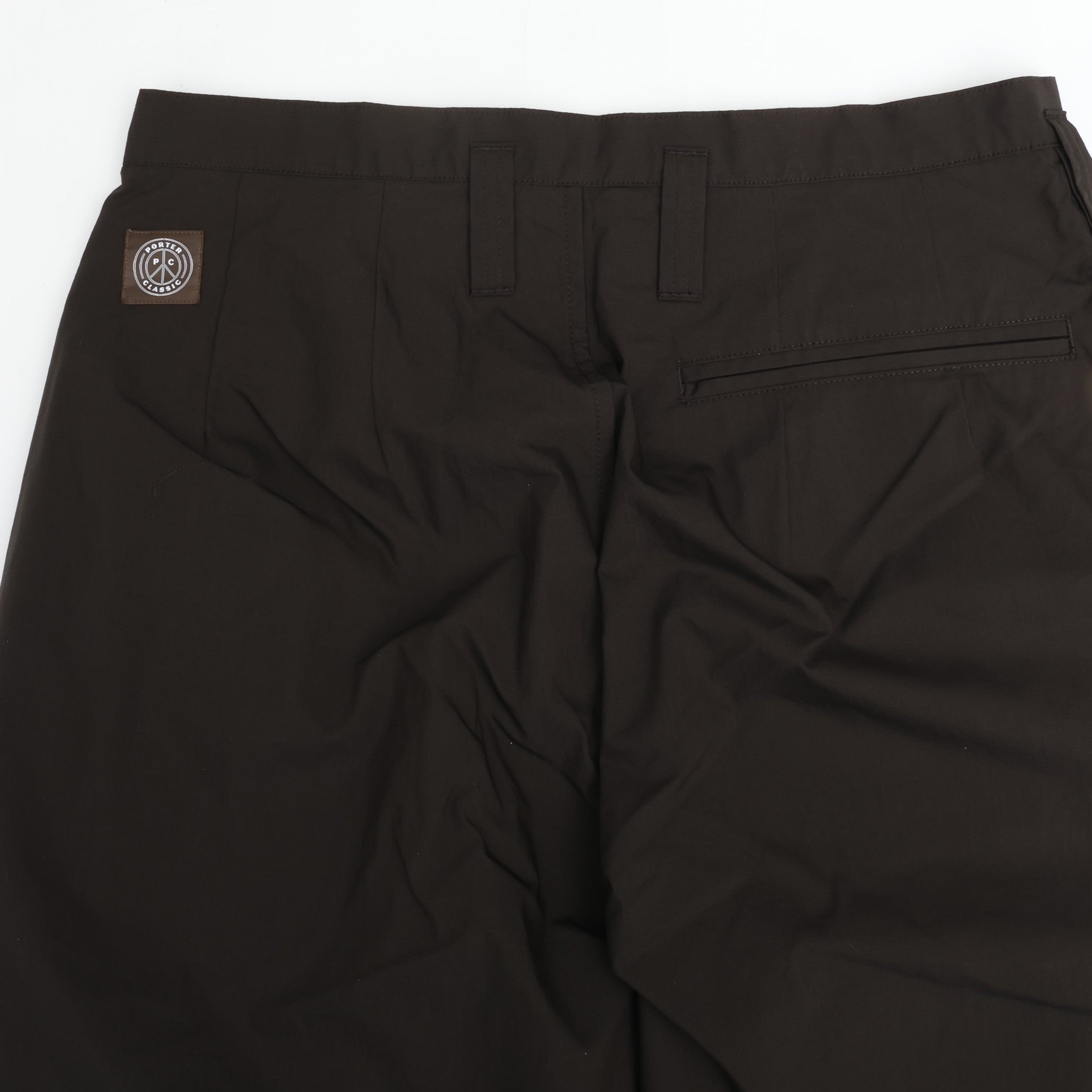 PORTER CLASSIC POPLIN BEBOP PANTS BROWN – CASDAY / キャスデイ