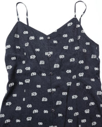 THE SHINZONE / SIMON DOTS JACQUARD DERSS NAVY