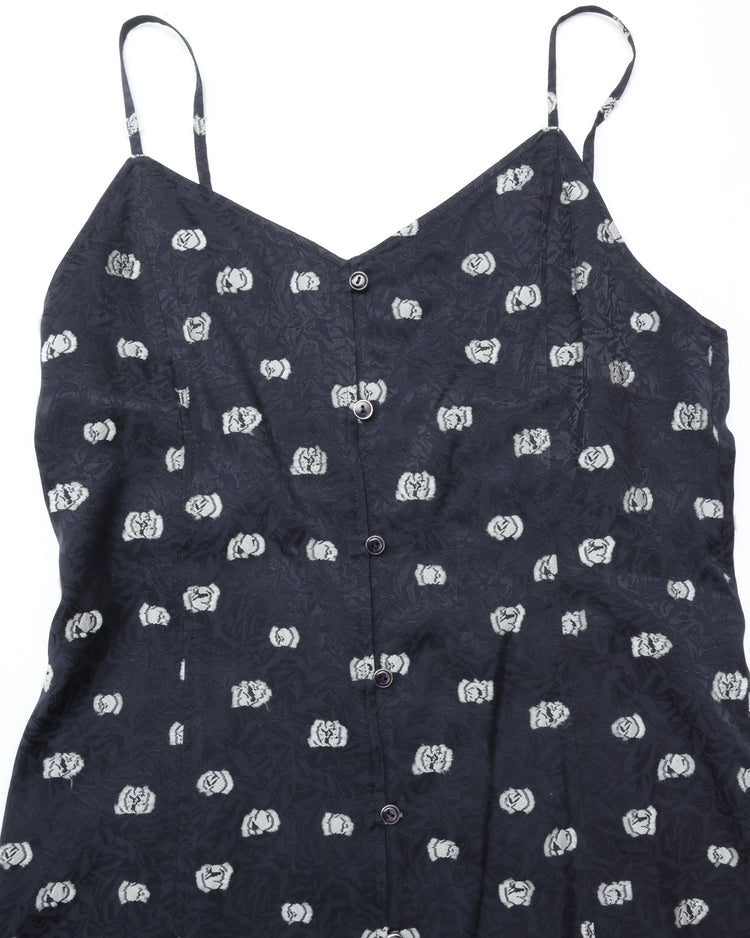 THE SHINZONE / SIMON DOTS JACQUARD DERSS NAVY