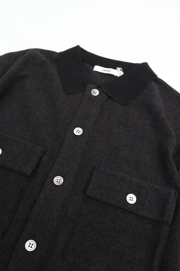 YASHIKI    Haoto Collar Vest（葉音）YSK-26SS-KN08 BLACK