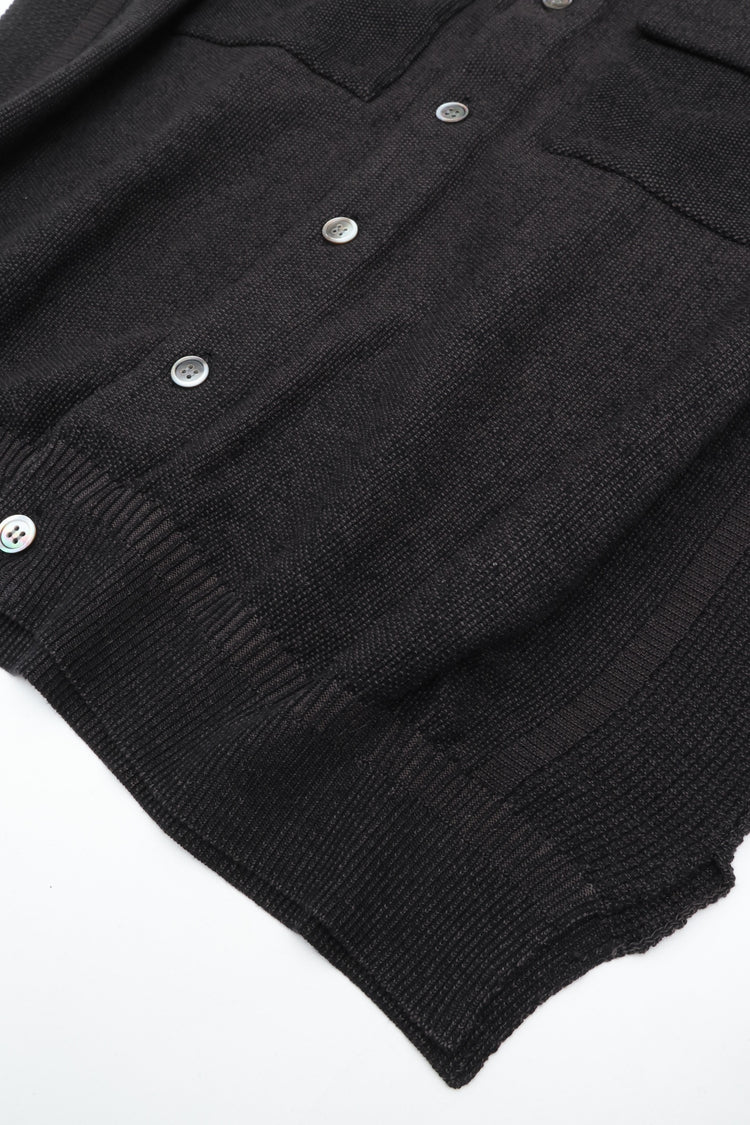 YASHIKI    Haoto Collar Vest（葉音）YSK-26SS-KN08 BLACK