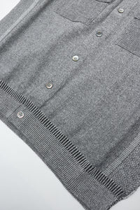YASHIKI Haoto Collar Vest (Haoto) YSK-26SS-KN08 MIX GRAY