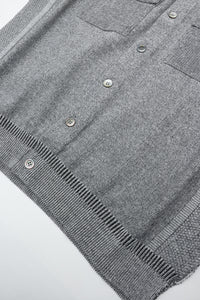 YASHIKI    Haoto Collar Vest（葉音）YSK-26SS-KN08 MIX GRAY
