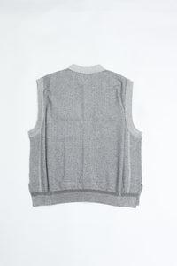 YASHIKI Haoto Collar Vest (Haoto) YSK-26SS-KN08 MIX GRAY