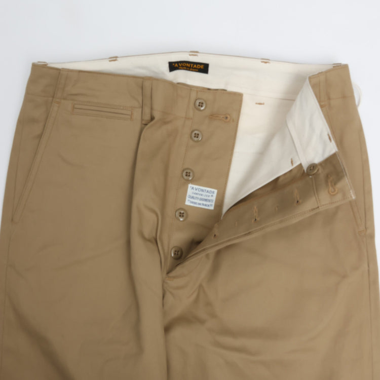 A VONTADE / Type 45 Chino Trousers -Wide Fit 　#1/BEIGE