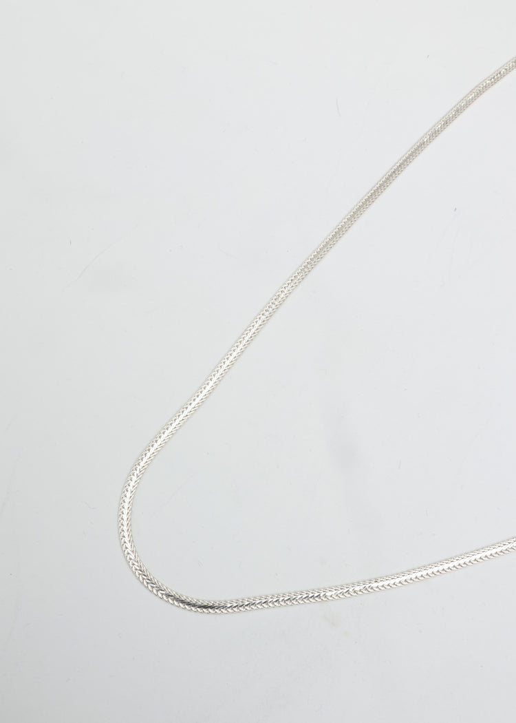 roundabout   Silver Snake Necklace RA-AC10