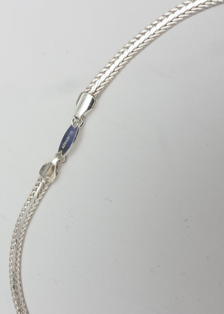 roundabout   Silver Snake Necklace RA-AC10