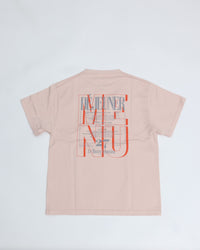 THE SHINZONE / BISTRO MENU TEE PINK