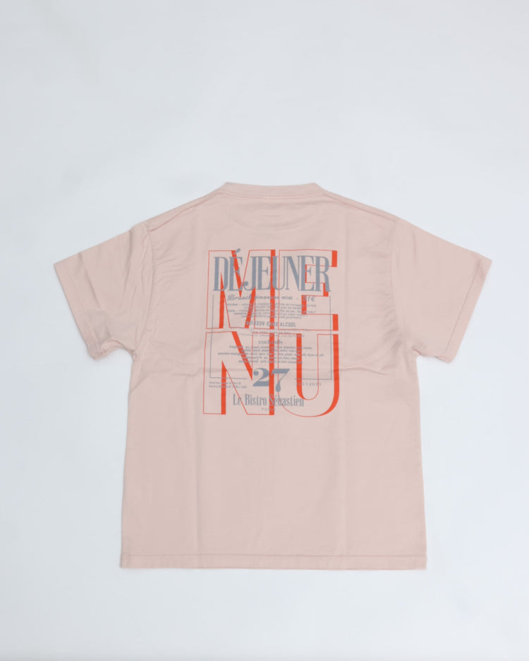 THE SHINZONE / BISTRO MENU TEE PINK