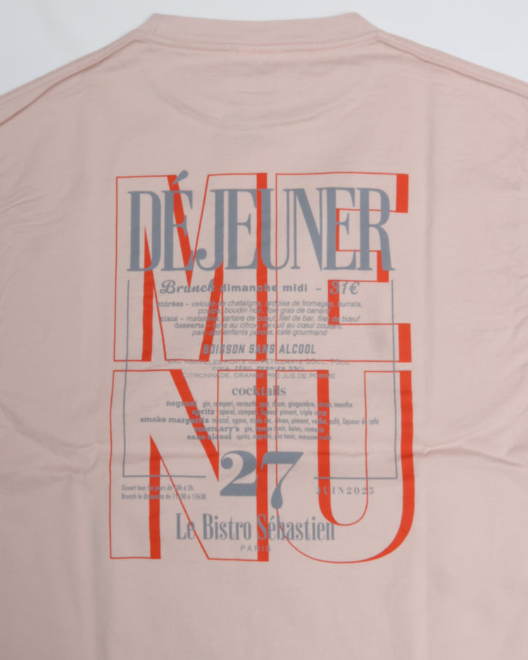 THE SHINZONE / BISTRO MENU TEE PINK