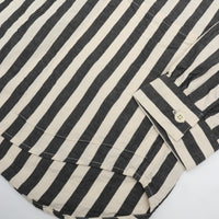 A VONTADE   Gardener Apron Shirts LS OG Cotton/Linen Hard Twist Weaher NATURAL×NAVY