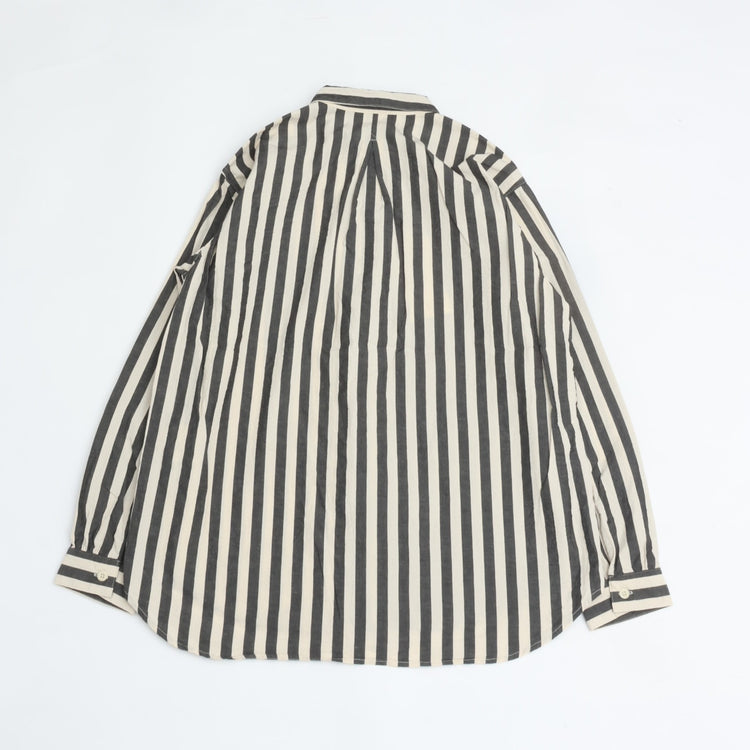 A VONTADE   Gardener Apron Shirts LS OG Cotton/Linen Hard Twist Weaher NATURAL×NAVY