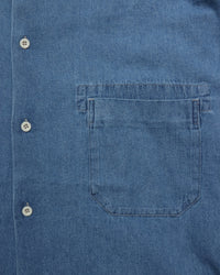ARMY TWILL / LIGHT DENIM SHIRT BLUE
