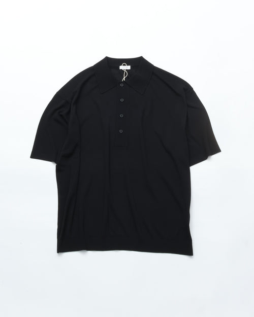 crepuscule  S/S Polo BLACK