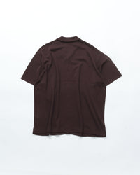 crepuscule  Washi Open Collar S/S Shirt BROWN