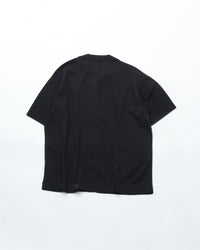 crepuscule  Washi Open Collar S/S Shirt BLACK