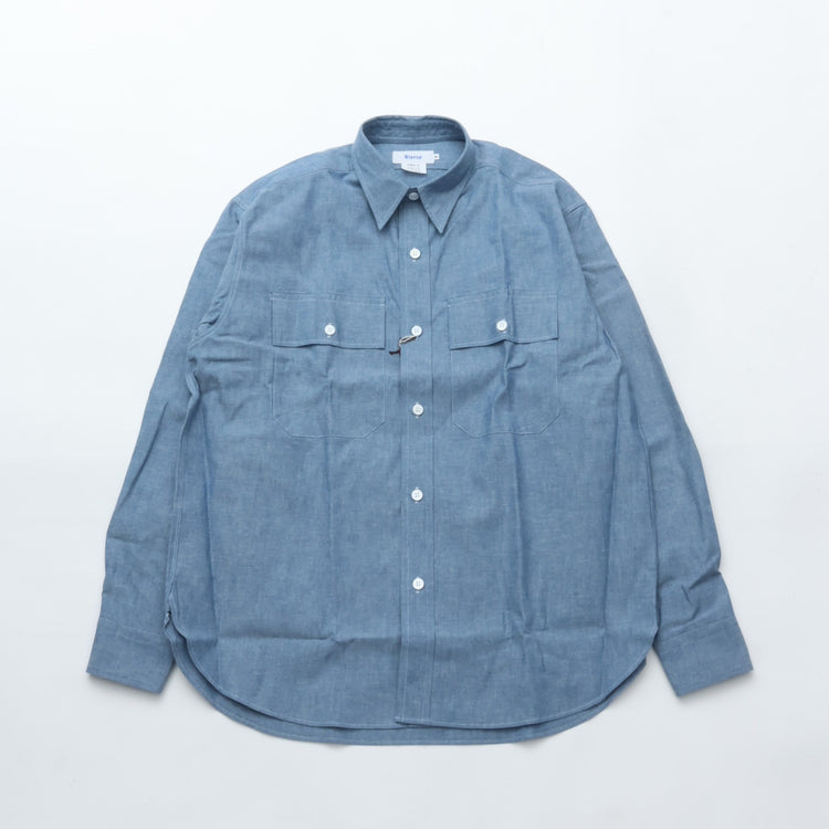 Riprap  FLAP POCKET SHIRT (6oz SELVEDGE CHAMBRAY)