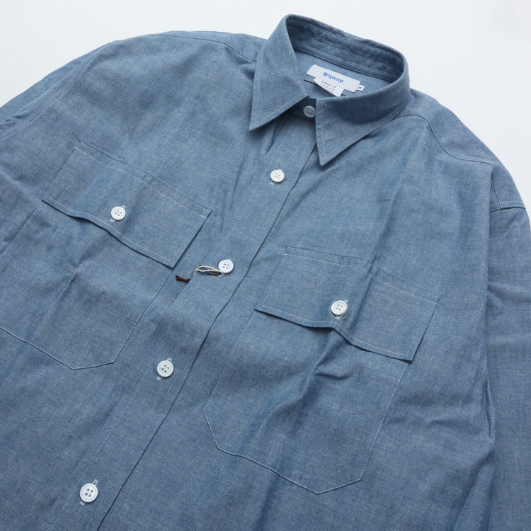Riprap  FLAP POCKET SHIRT (6oz SELVEDGE CHAMBRAY)