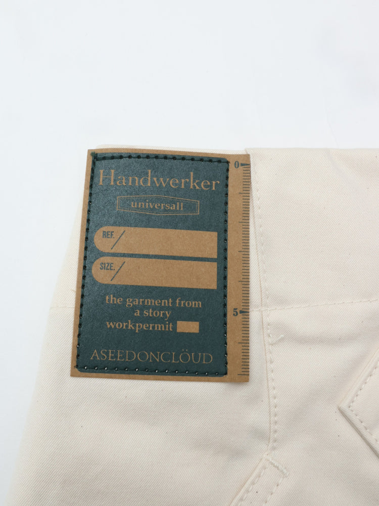 Handwerker HW Wide Trousers 001501 OFF WHITE