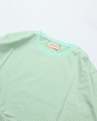 MEYAME  BORDER SLIT LONG SLEEVE TEE GREEN